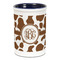 Cow Print Ceramic Pencil Holders - Blue
