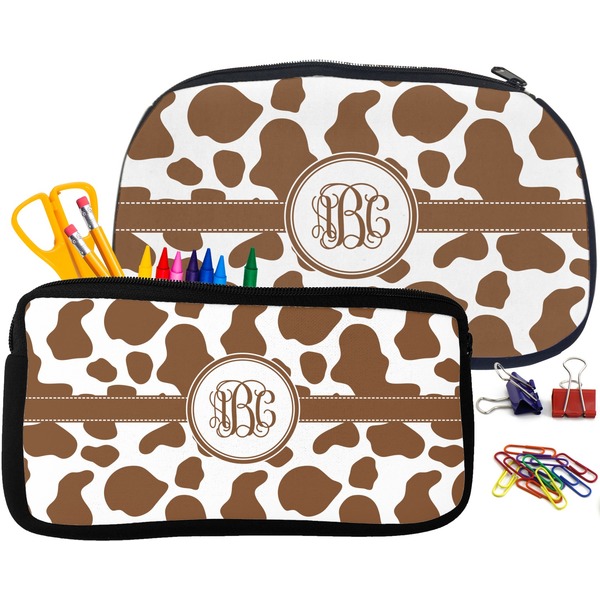Cow Print Pencil / School Supplies Bags Small and Medium