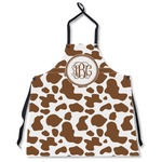 Cow Print Apron Without Pockets w/ Monogram