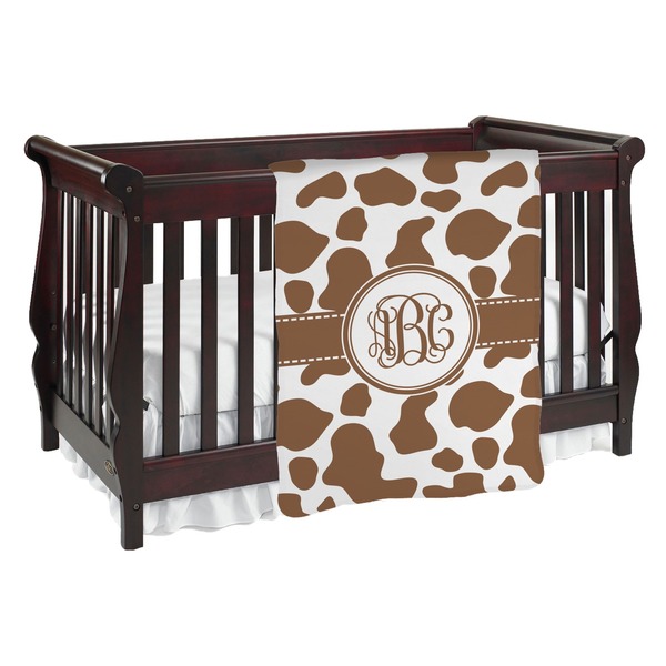 Custom Cow Print Baby Blanket (Personalized)