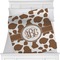 Cow Print Minky Blanket - Twin / Full - 80"x60" - Double Sided (Personalized)