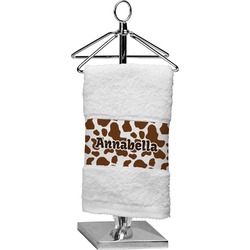 Cow Print Cotton Finger Tip Towel (Personalized)