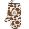 Cow Print Personalized Oven Mitt - Left