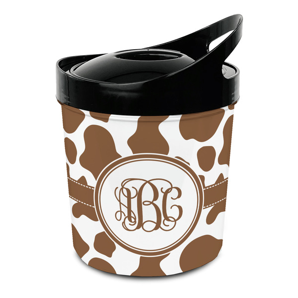 Custom Cow Print Plastic Ice Bucket (Personalized)