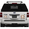 Cow Print Personalized Square Car Magnets on Ford Explorer