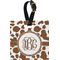 Cow Print Personalized Square Luggage Tag