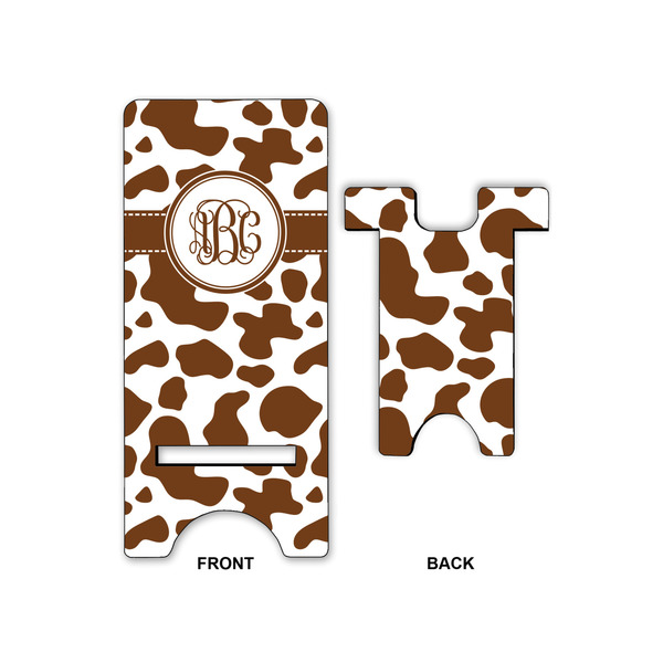 Cow Print Phone Stand - Front & Back