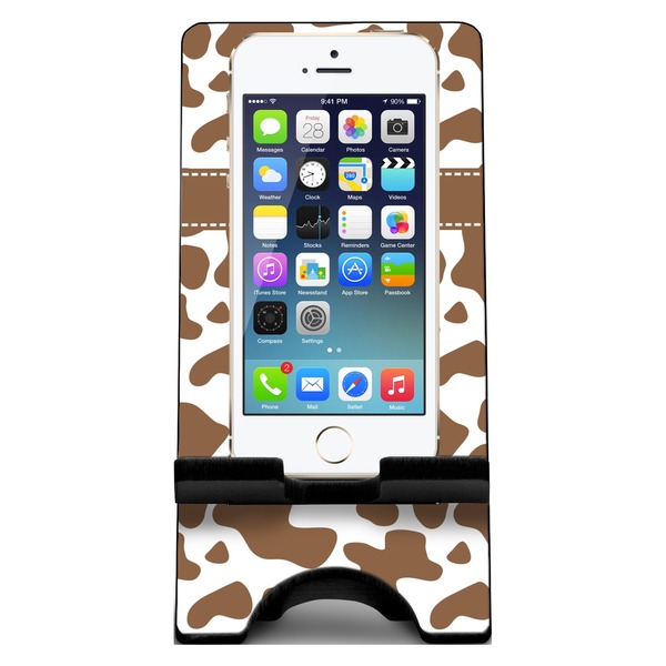 Cow Print Phone Stand w/ Phone