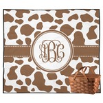 Cow Print Outdoor Picnic Blanket (Personalized)
