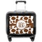 Cow Print Pilot Bag Luggage with Wheels