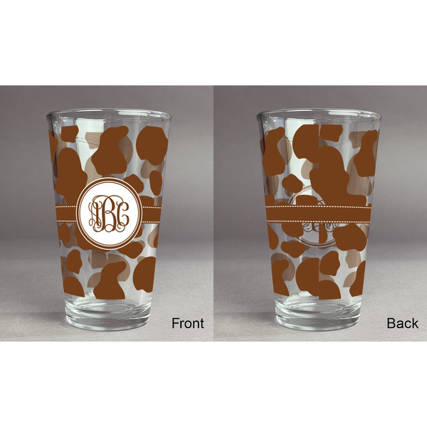 Cow Print Pint Glass - Full Fill w Transparency - Approval