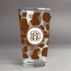 Cow Print Pint Glass - Full Print (Personalized)