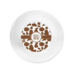 Cow Print Plastic Party Appetizer & Dessert Plates - 6" (Personalized)
