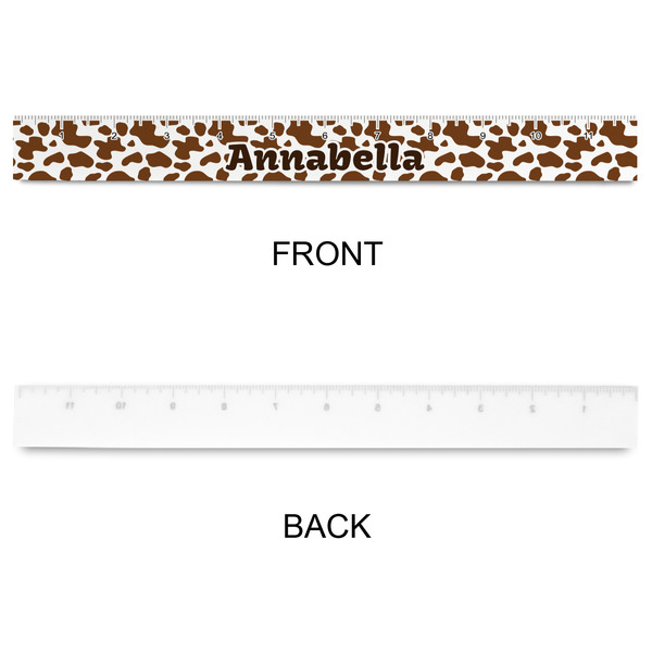 Cow Print Plastic Ruler - 12" - APPROVAL