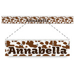 Cow Print Plastic Ruler - 12" (Personalized)