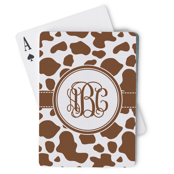 Custom Cow Print Playing Cards (Personalized)