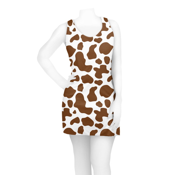 Cow Print Racerback Dress - On Model - Front