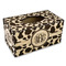 Cow Print Rectangle Tissue Box Covers - Wood - Front