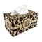 Cow Print Rectangle Tissue Box Covers - Wood - with tissue