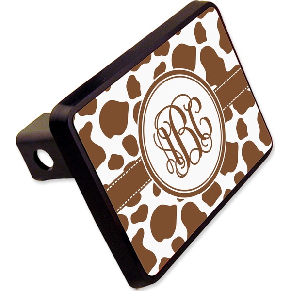 Custom Cow Print Rectangular Trailer Hitch Cover - 2" (Personalized)
