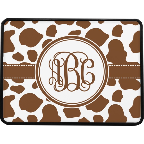 Cow Print Rectangular Car Hitch Cover w/ FRP Insert (Select Size)