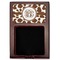 Cow Print Red Mahogany Sticky Note Holder - Flat