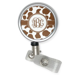 Cow Print Retractable Badge Reel (Personalized)