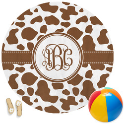 Cow Print Round Beach Towel (Personalized)