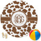 Cow Print Round Beach Towel (Personalized)