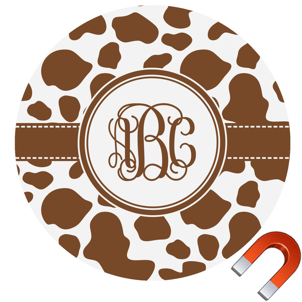Custom Cow Print Car Magnet (Personalized)