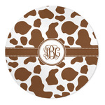 Cow Print 5' Round Indoor Area Rug (Personalized)