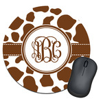 Cow Print Round Mouse Pad (Personalized)