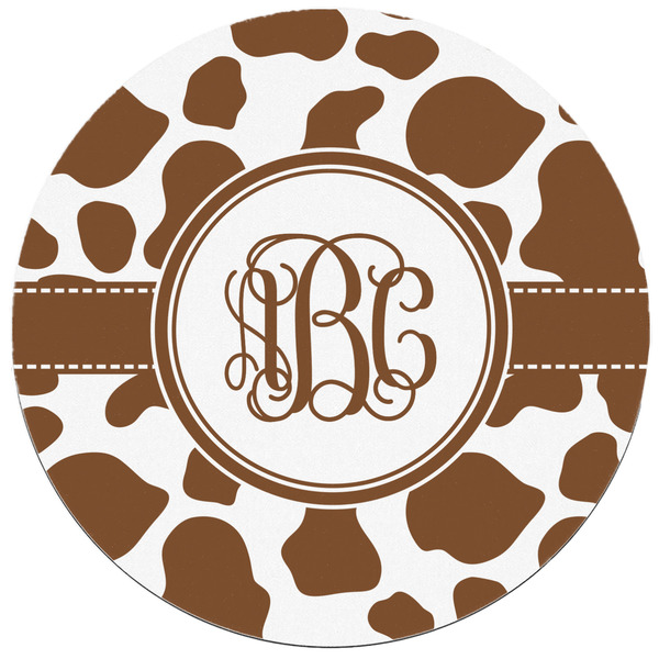 Cow Print Round Mousepad - APPROVAL