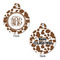 Cow Print Round Pet Tag - Front & Back