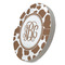 Cow Print Sandstone Car Coaster - STANDING ANGLE