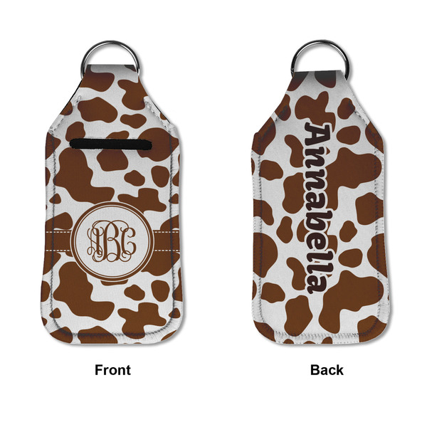 Cow Print Sanitizer Holder Keychain - Large APPROVAL (Flat)
