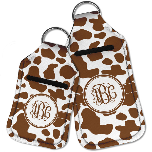 Cow Print Sanitizer Holder Keychain - Parent Main