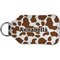 Cow Print Sanitizer Holder Keychain - Small (Back)