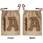 Cow Print Santa Sack - Front & Back (Personalized)