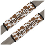 Cow Print Seat Belt Covers (Set of 2) (Personalized)