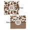 Cow Print Security Blanket - Front & Back View