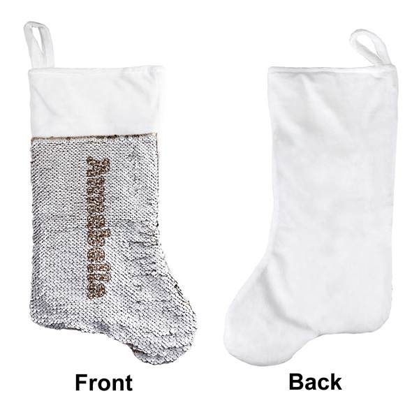 Cow Print Sequin Stocking - Approval