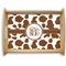 Cow Print Serving Tray Wood Large - Main