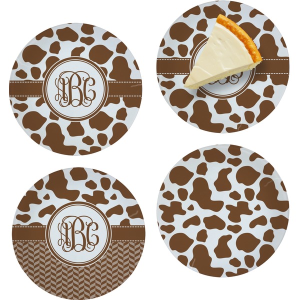 Cow Print Set of Appetizer / Dessert Plates
