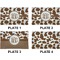 Cow Print Set of Rectangular Dinner Plates (Approval)