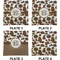 Cow Print Set of Square Dinner Plates (Approval)