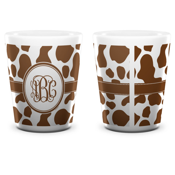 Cow Print Shot Glass - White - APPROVAL