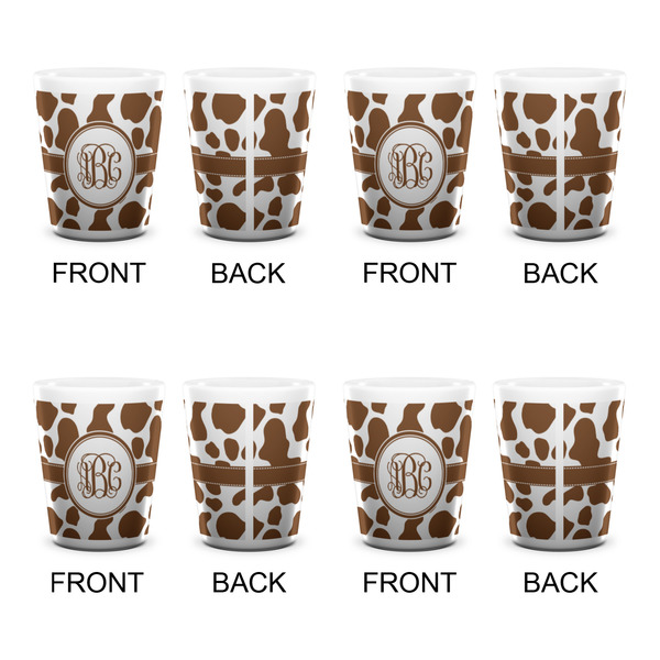 Cow Print Shot Glass - White - Set of 4 - APPROVAL