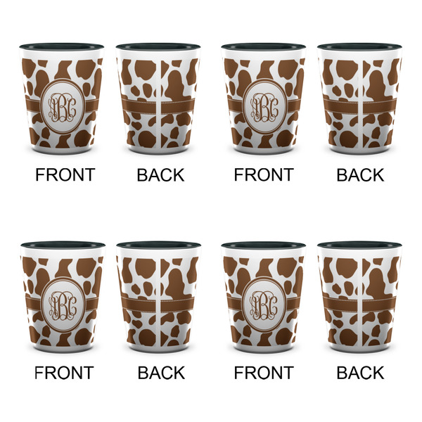 Cow Print Shot Glassess - Two Tone - Set of 4 - APPROVAL