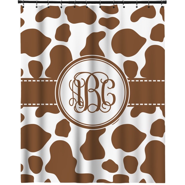 Custom Cow Print Extra Long Shower Curtain - 70"x84" (Personalized)